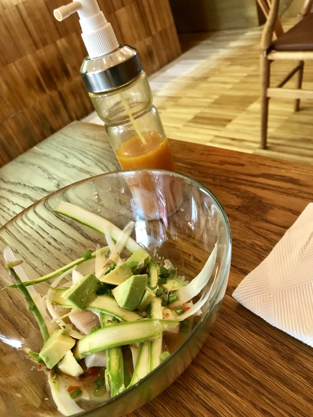 Cebiche de Corvina con Leche de Trigre
